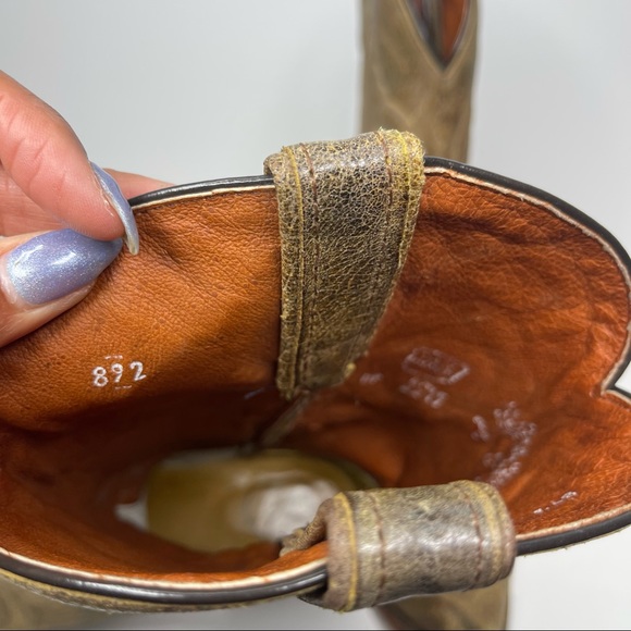 DAN POST Cowboy Boots Size 9 Tan Style 2231 - Picture 9 of 16